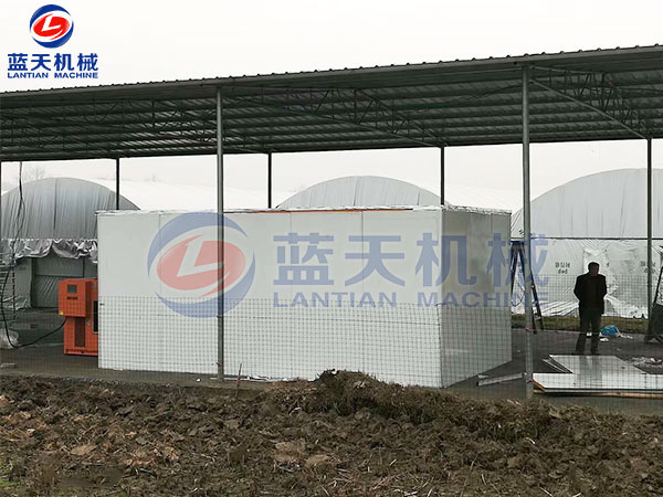 河北安平縣小白嘴白山藥干燥機用戶現場